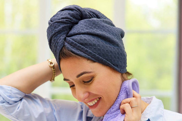 Waffle best sale hair turban